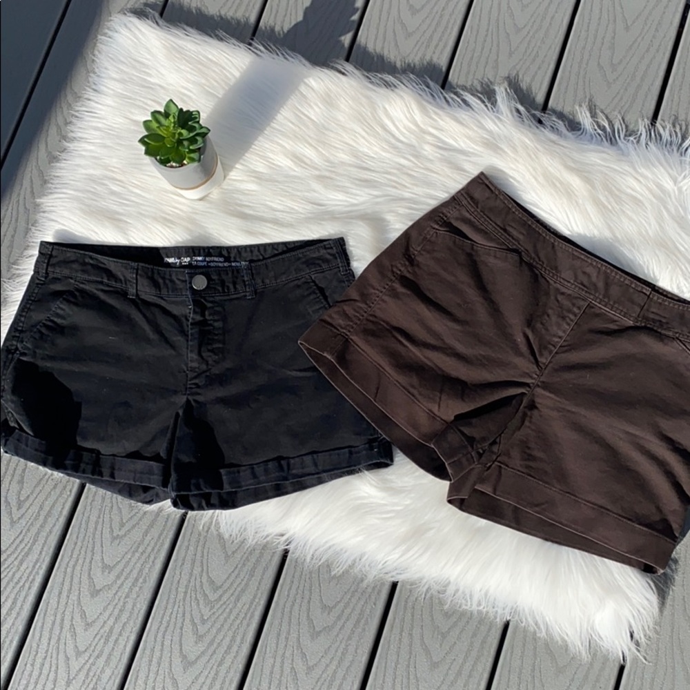 Ann Taylor & Gap chino short bundle